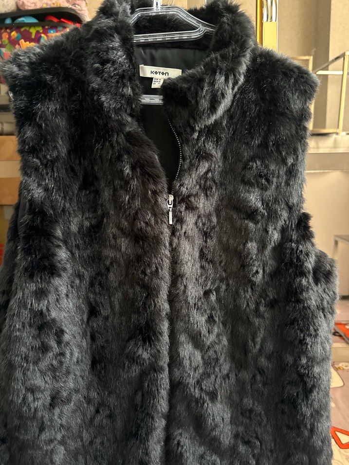 Gri Kürk Detaylı Kadın Midi Mont - Görsel 2