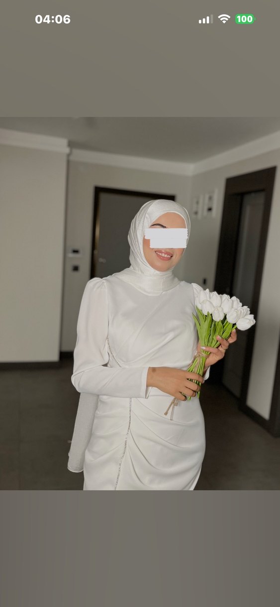Nikah elbisesi . Olduğu gibi boşa masraf yapmayın harika - Görsel 5