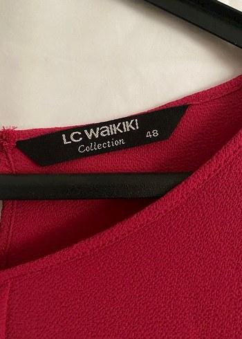LC Waikiki Fuşya Uzun Kollu Salaş Kadın Tunik