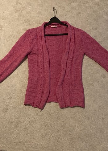 Pembe Triko Kadın Hırka