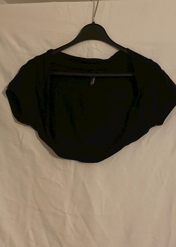 Siyah Kısa Kollu Bolero