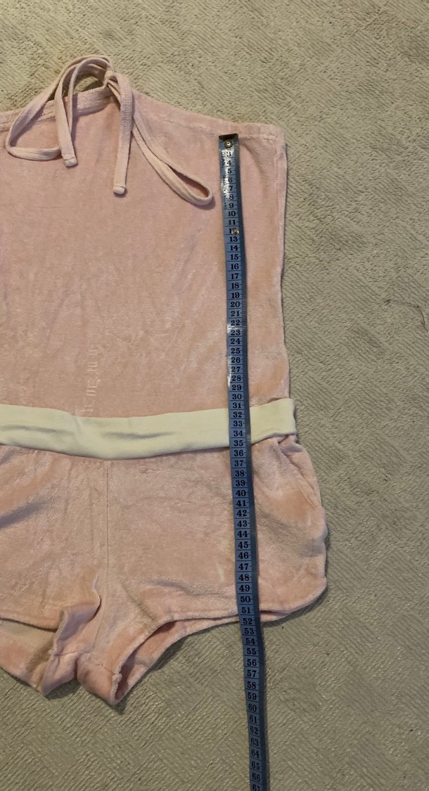 Kadın Pembe Kolsuz Mini Tulum - Görsel 3