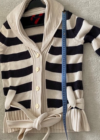 m Beden Çizgili Triko Tommy Hilfiger Kadın Hırka