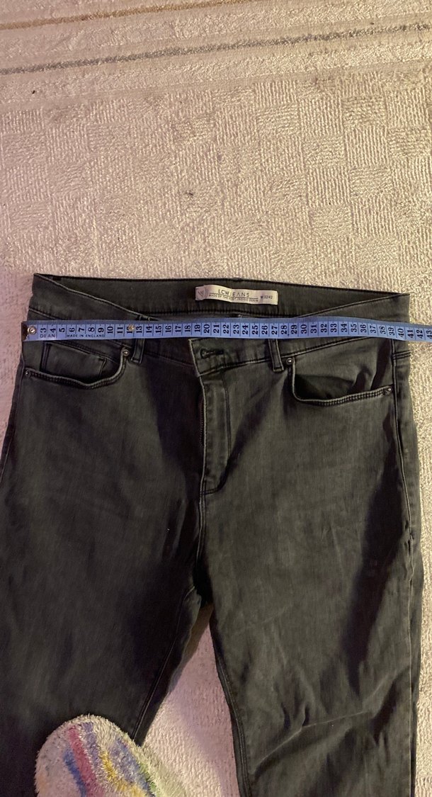 Gri Regular Fit Midi Kadın Kot Pantolon - Görsel 4