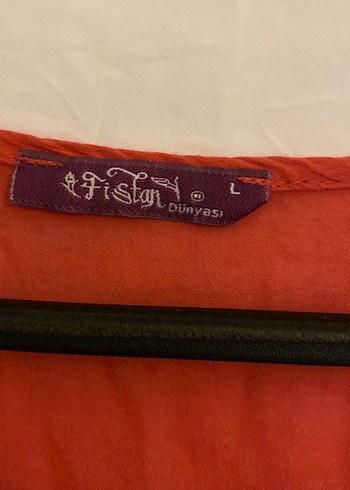 Kırmızı Keten Bohem Midi Elbise - Görsel 2