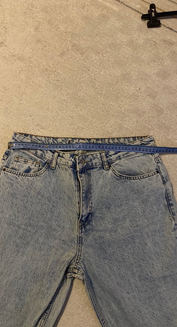 Gri Kadın Denim Mini Şort - Görsel 2