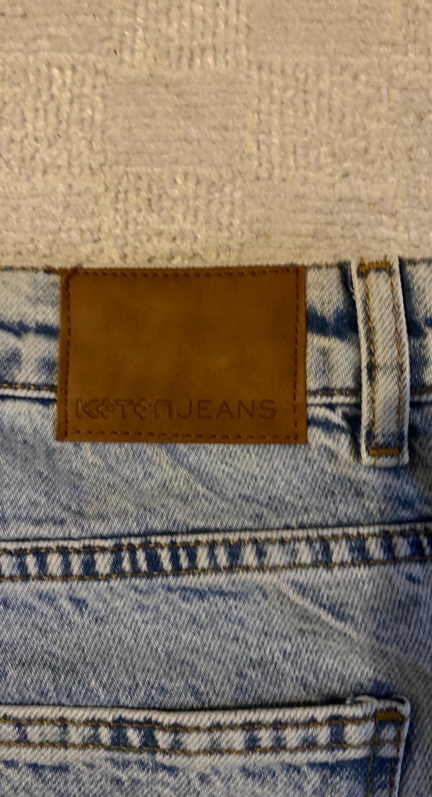 Gri Kadın Denim Mini Şort - Görsel 5