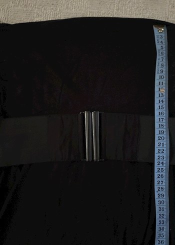 Siyah Kemerli Kadın Straplez Bluz - Görsel 4