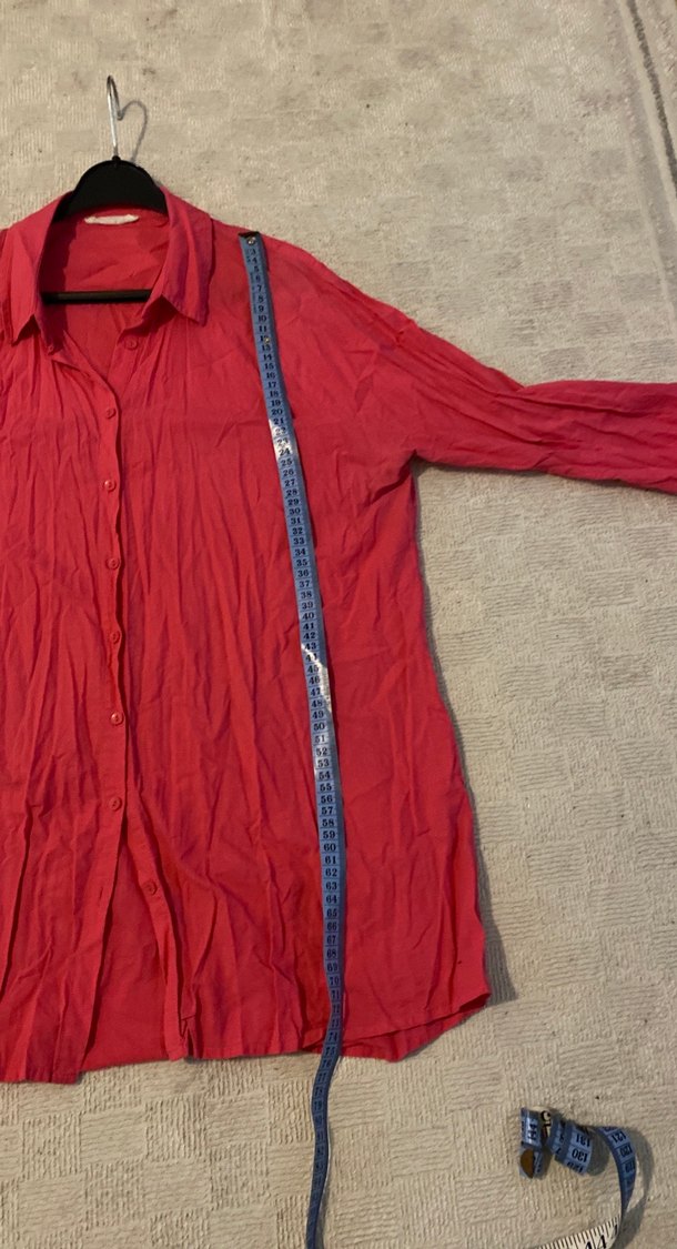 Pembe Kadın Keten Gömlek - Görsel 3