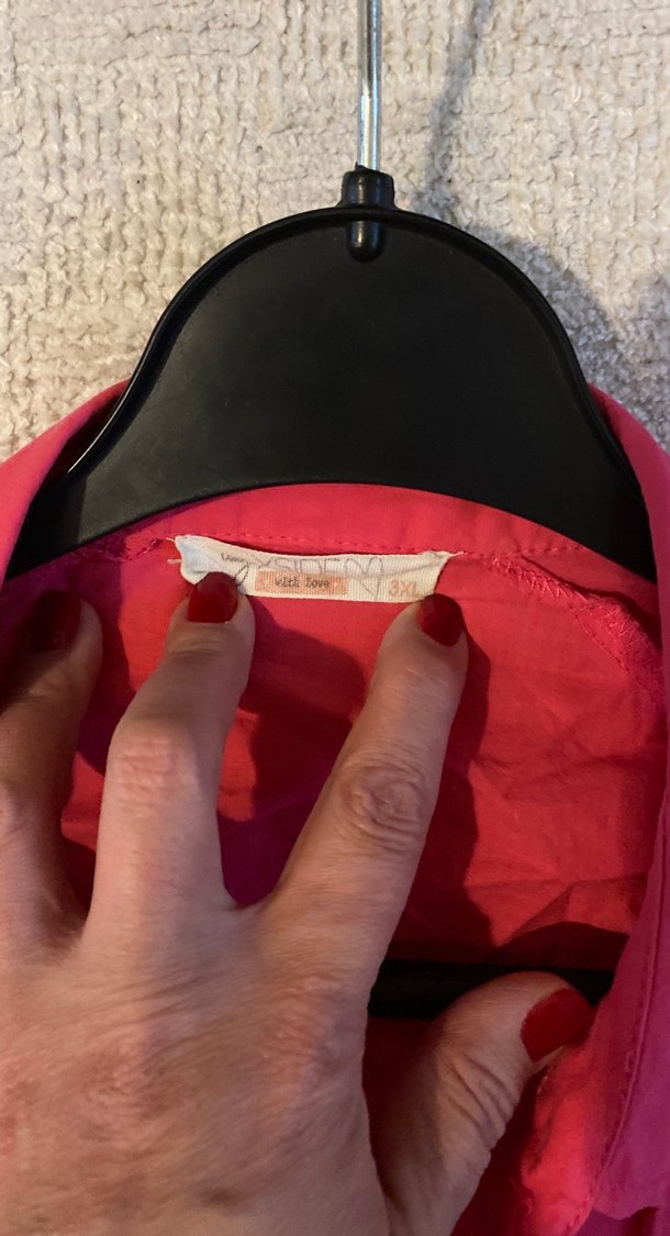 Pembe Kadın Keten Gömlek - Görsel 4