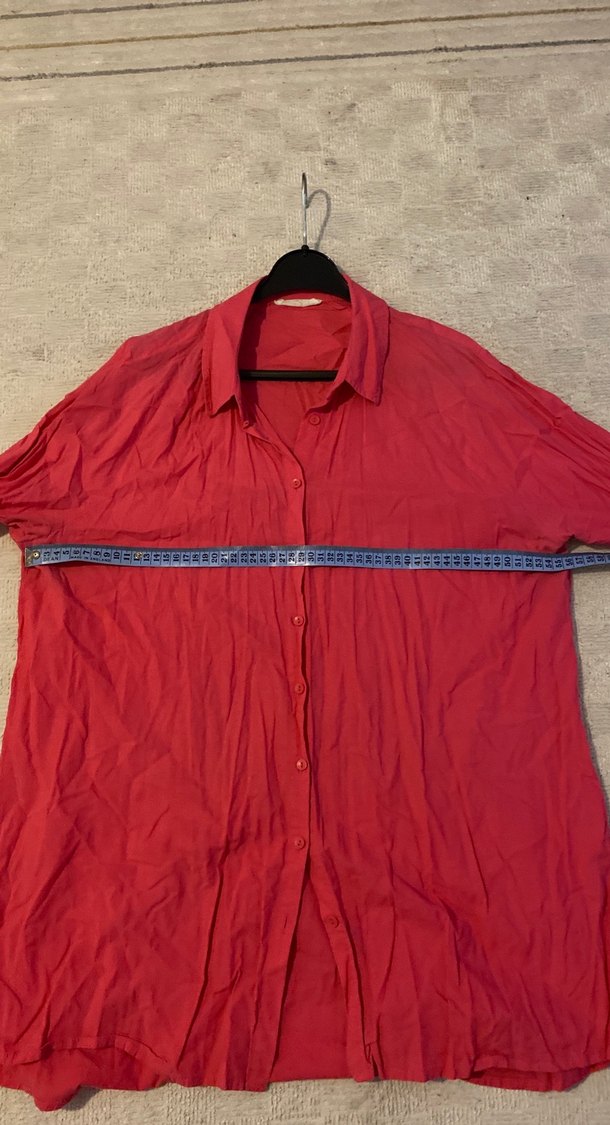 Pembe Kadın Keten Gömlek - Görsel 2