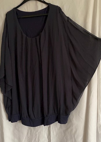 Gri Uzun Kollu Salaş Bluz - Görsel 2