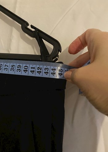 42 Beden siyah Renk Siyah Midi Kadın Salaş Kumaş Pantolon