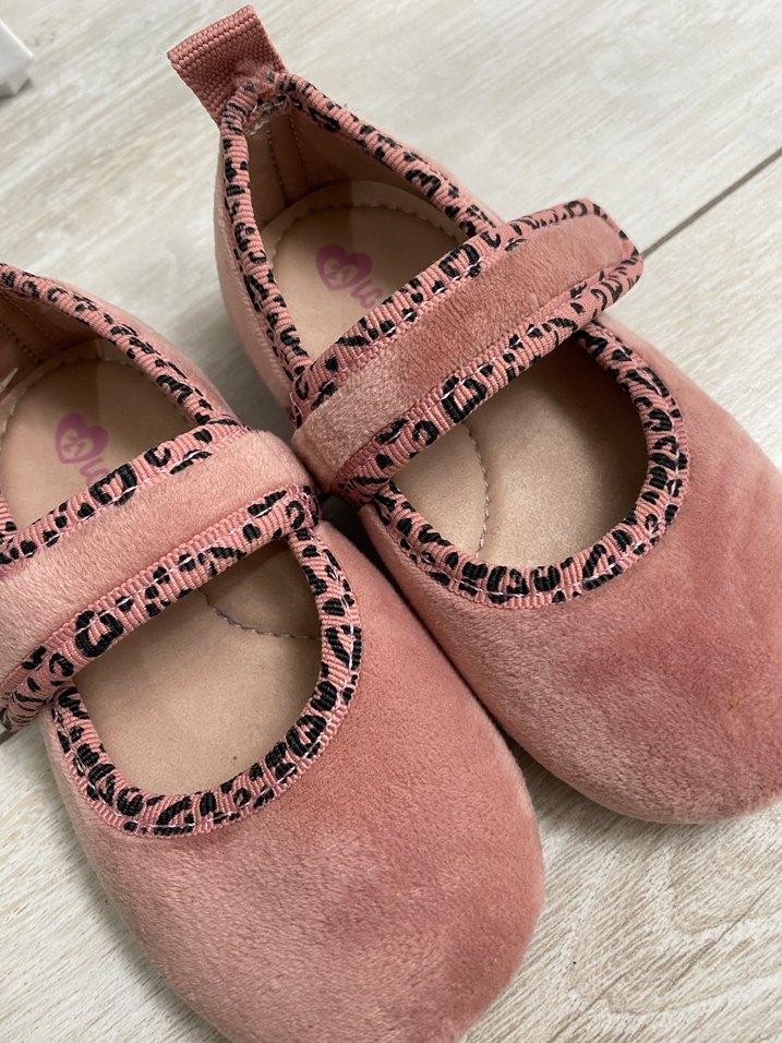 Leopar Desenli Pembe Kız Çocuk Babet Ayakkabı - Görsel 3