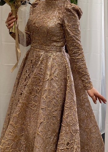 Tesettür abiye söz nişan elbisesi / nişanlık - Görsel 3