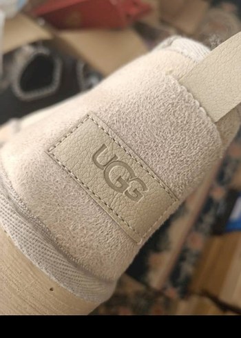 Ugg UGG Bej ulta mini kampanyalı Süet Kadın Bot Kürklü Dolgu Topuk