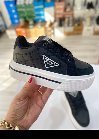 Golden Goose Deluxe Prada Kadın Siyah Platform Spor Ayakkabı