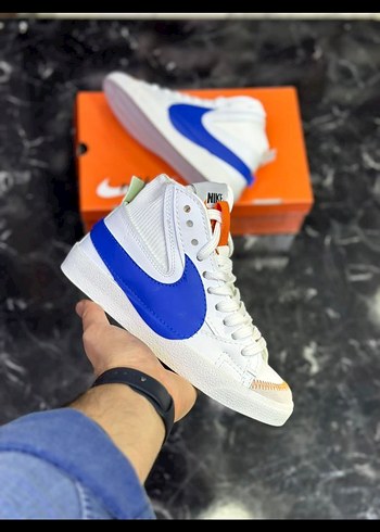 Nike blazer Jumbo Beyaz Mavi Erkek Spor Ayakkabı