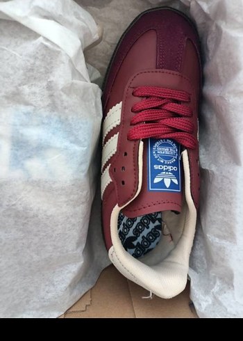 Bordo Adidas Kadın Spor Ayakkabı