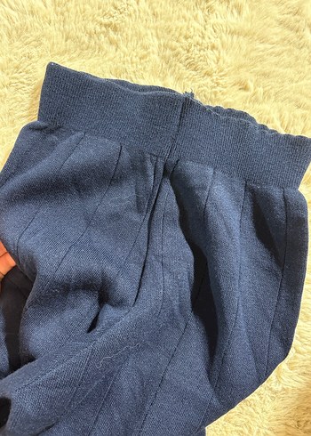 38 Beden Triko Lacivert Kadın Pantolon