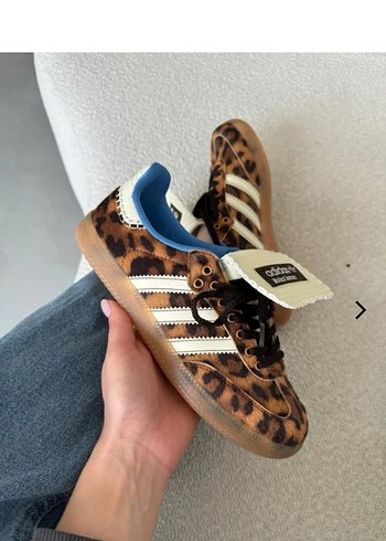 39 Beden Kahverengi Zebra Desenli Kadın Spor Ayakkabı