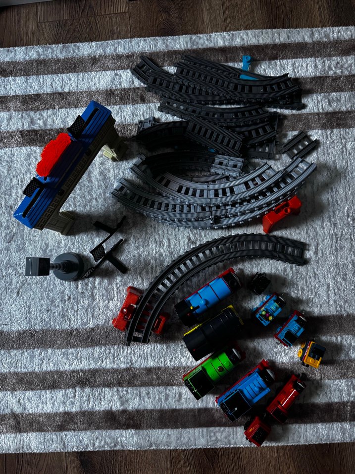 Çok Renkli Oyuncak Tren Seti - Görsel 3