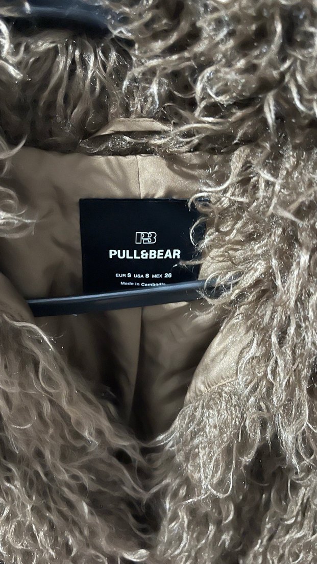 Kahverengi Kürk Detaylı Midi Yün Ceket - Görsel 2