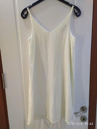 beyaz şifon elbise