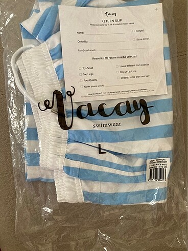 l Beden Vacay Swimwear sıfır mayo şort