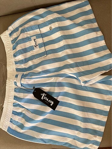 l Beden mavi Renk Vacay Swimwear sıfır mayo şort