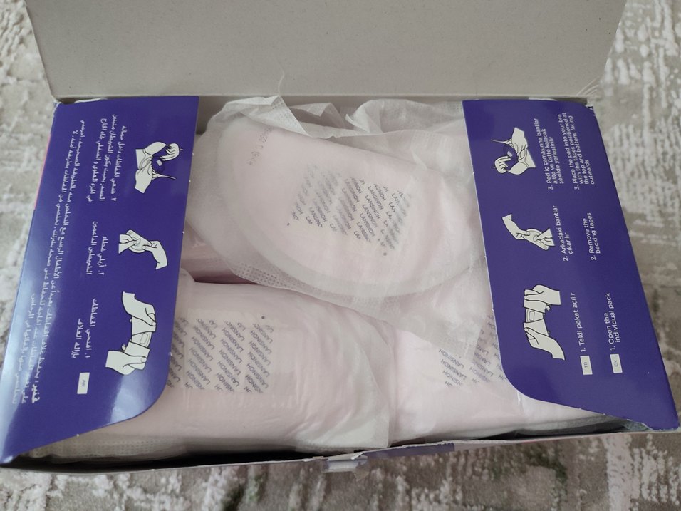 Lansinoh Mavi Tek Kullanımlık Göğüs Pedi 100'lü - Görsel 2