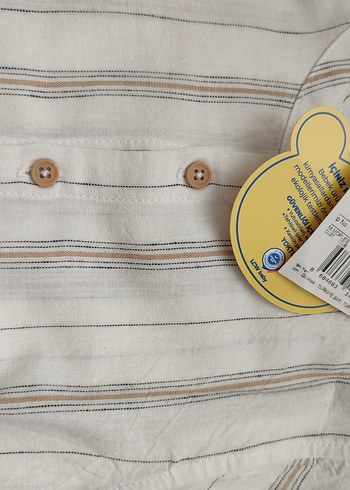 LC Waikiki Bej Keten Erkek Bebek Kısa Kollu Takım