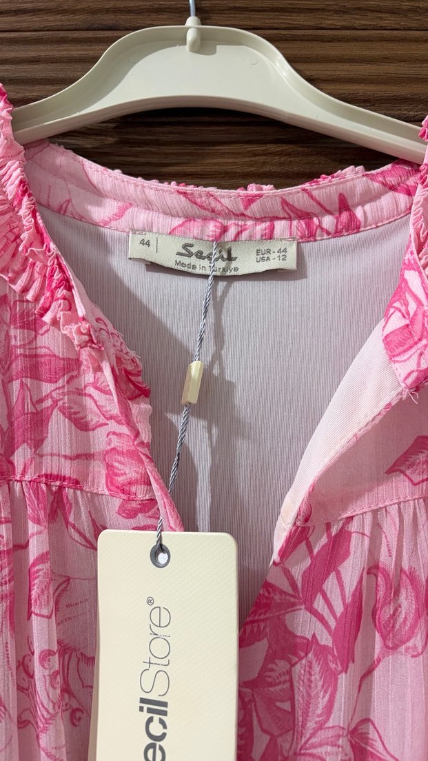 Pembe Pilili Elbise - Görsel 3