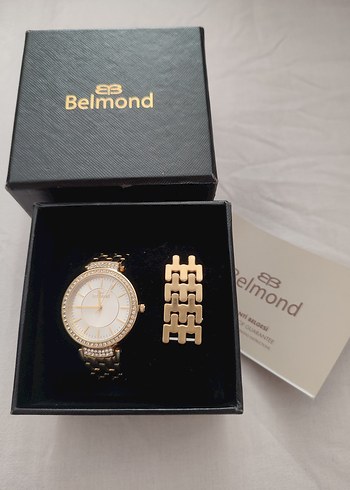 Belmond Zincir Detaylı Altın Kadın Saati