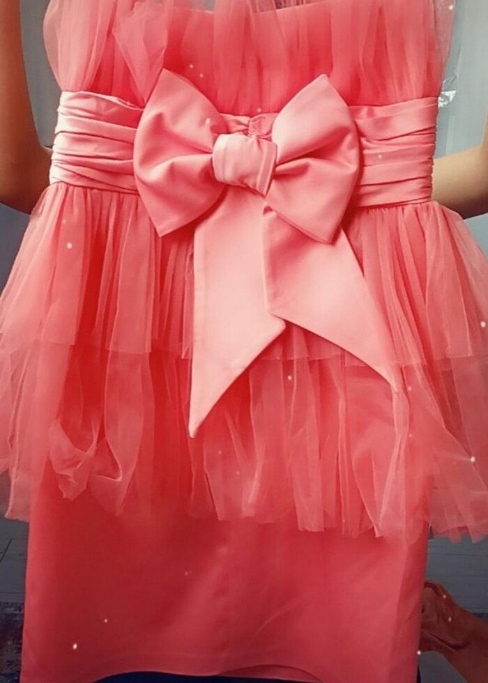 Nar Çiçeği Mini Abiye - Görsel 3