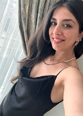 Siyah Midi Askılı V-Yaka Kadın Elbise - Görsel 6