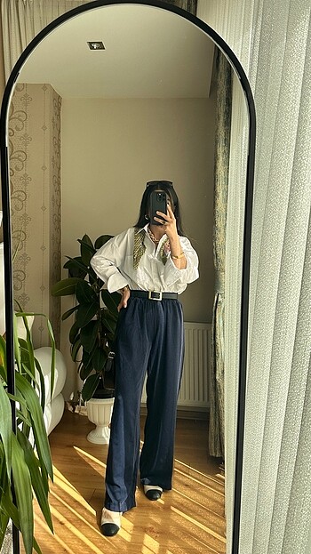 s Beden lacivert Renk Tencel pantolon
