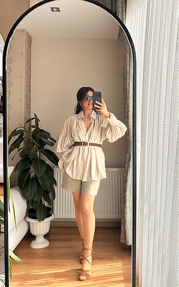xs Beden camel Renk Gömlek