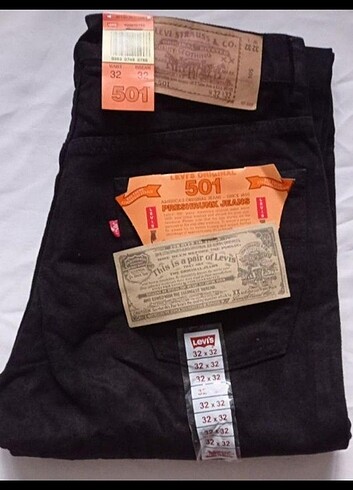 Levis 501 W32 L32 ERKEK KOT PANTOLON YENİ SIFIR KULLANILMADI 
