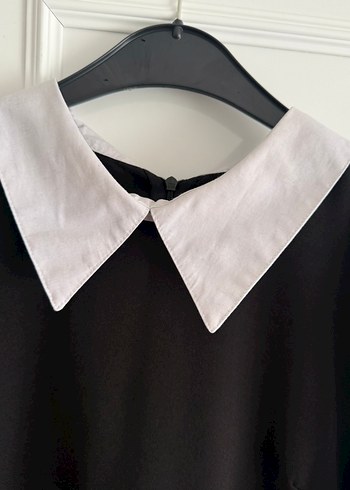 Siyah Kemerli Mini Elbise - Görsel 9