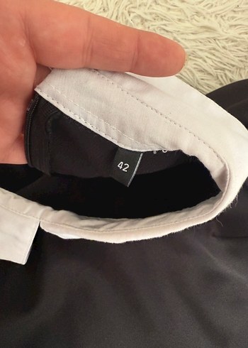 Siyah Kemerli Mini Elbise - Görsel 6