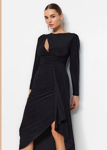 Siyah vücuda oturan uzun kollu - Görsel 2