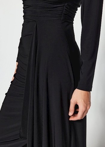 Siyah vücuda oturan uzun kollu - Görsel 5