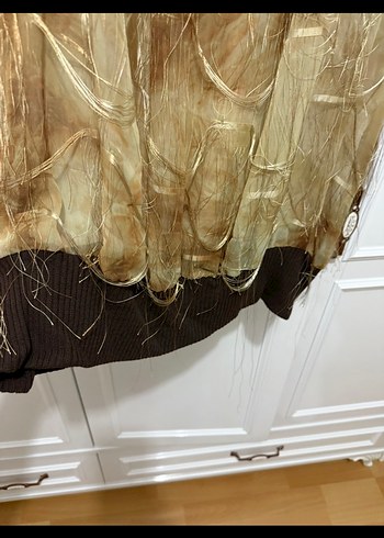 Uzun Kollu Kadın tül tunik - Görsel 4