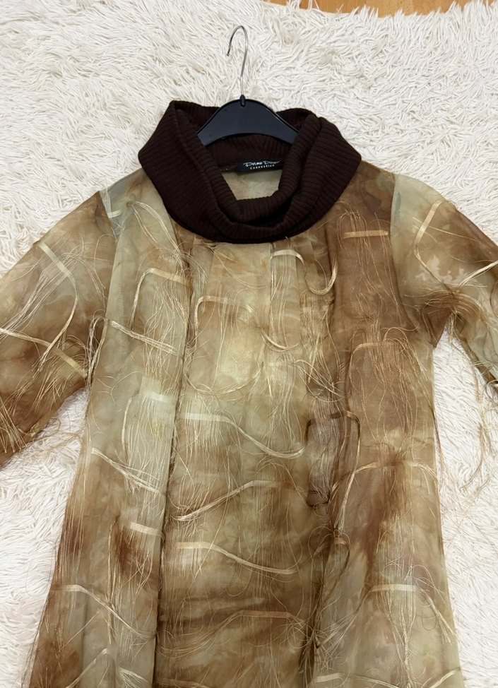 Uzun Kollu Kadın tül tunik - Görsel 2