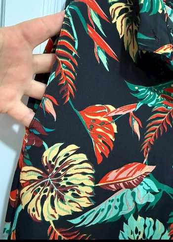 Kadın Bol Paça Kumaş Pantolon - Görsel 3