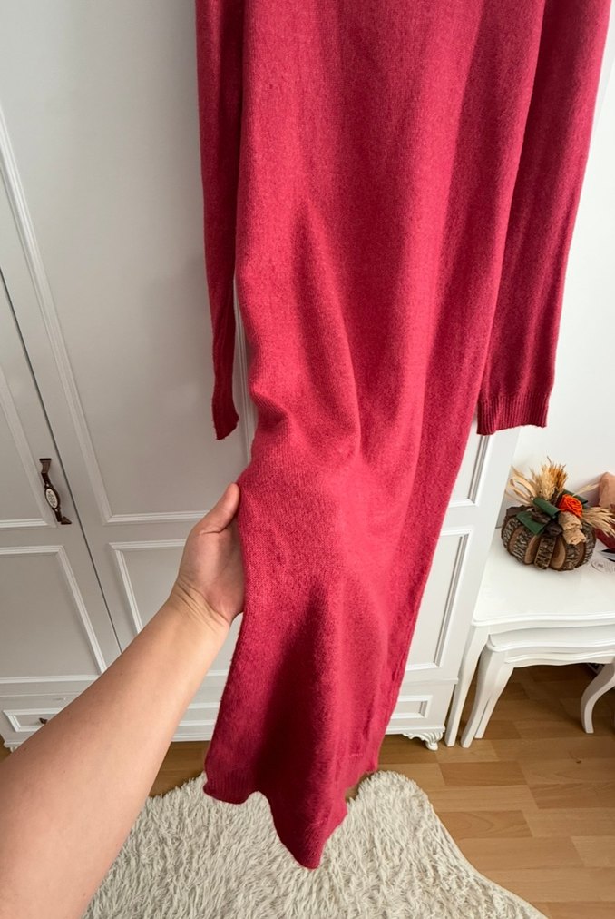 Balıkçı Yaka Triko Elbise - Görsel 2