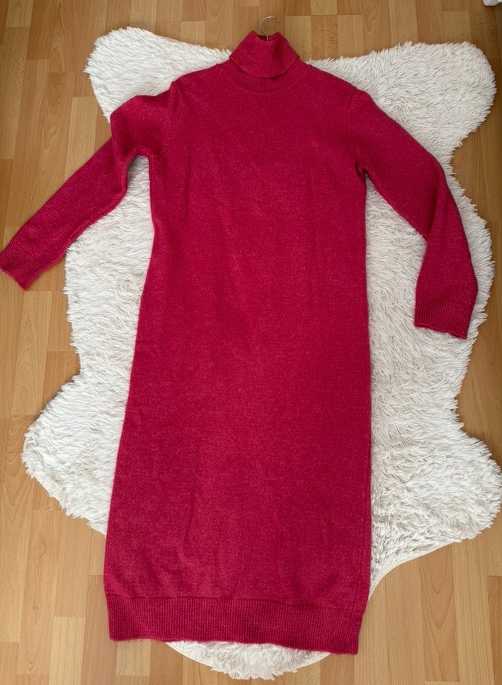 Balıkçı Yaka Triko Elbise - Görsel 4