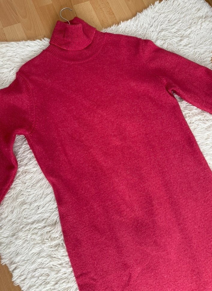 Balıkçı Yaka Triko Elbise - Görsel 5