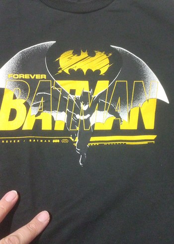 Batman Baskılı Siyah Erkek Sweatshirt - Görsel 3